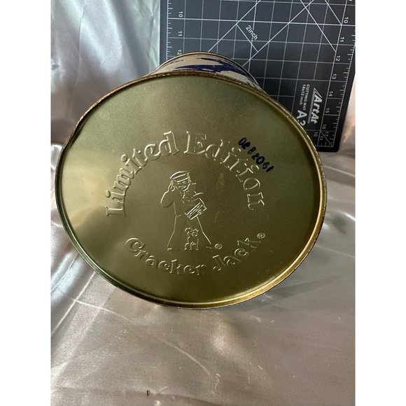 Vintage Cracker Jack 1990 Baseball -3 Scenes -Limited Edition 8" Collectible Tin - Picture 10 of 10